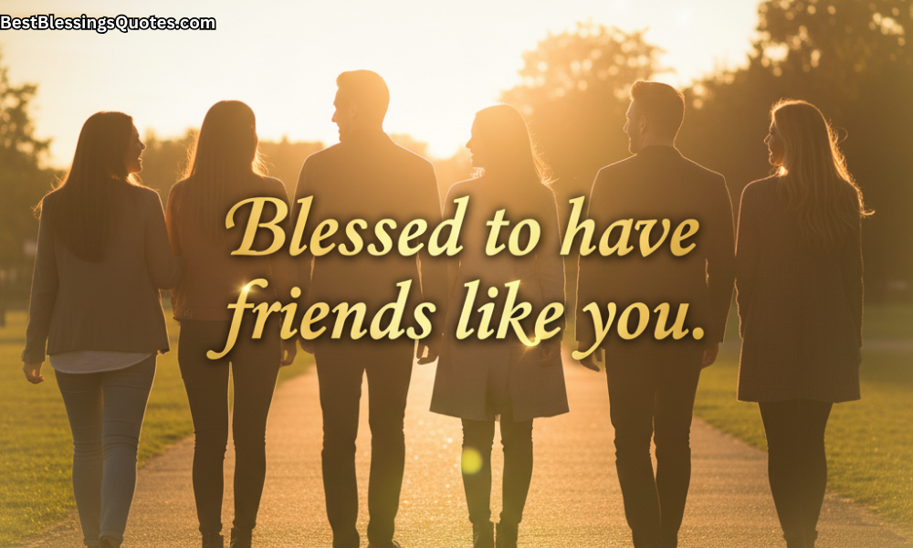 Family and Friends Blessings featuring Blessed to Have Friends Like You uplifting message