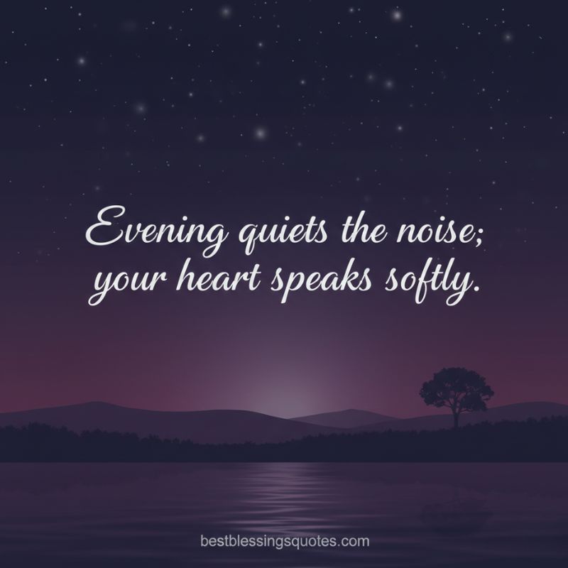 Wednesday inspirational quotes for evening reflection, peace, and calm
