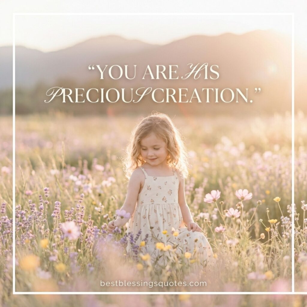 Young girl in sunlight field symbolizing christian birthday blessings for daughter with love and guidance