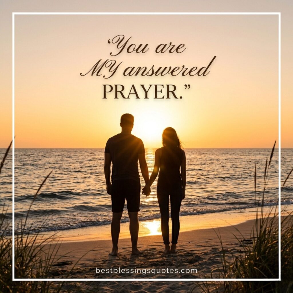 Couple holding hands at sunset representing christian birthday blessings for husband with love and gratitude