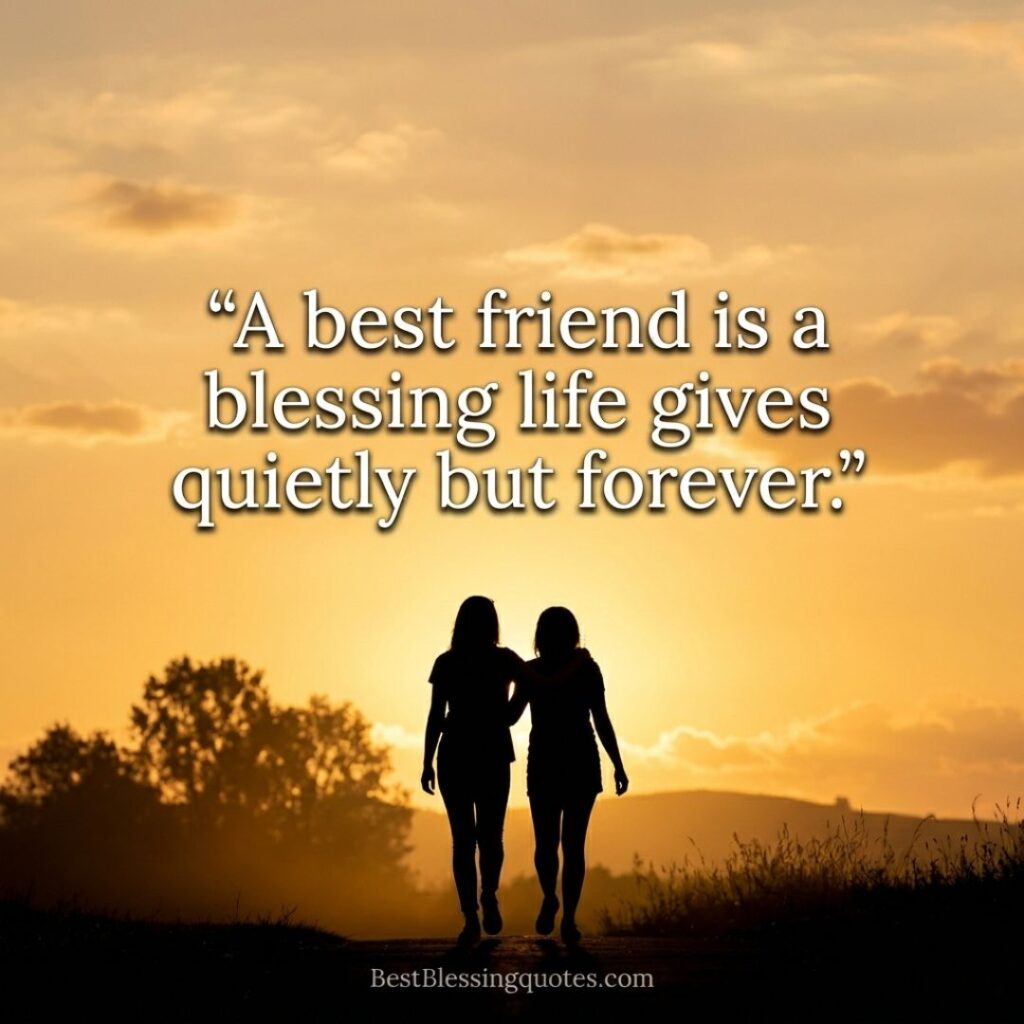 short blessings for a friend quote image with calm and uplifting message