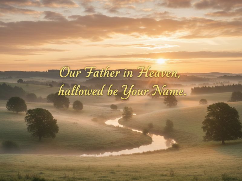 Thursday morning blessings and prayers over a peaceful sunrise