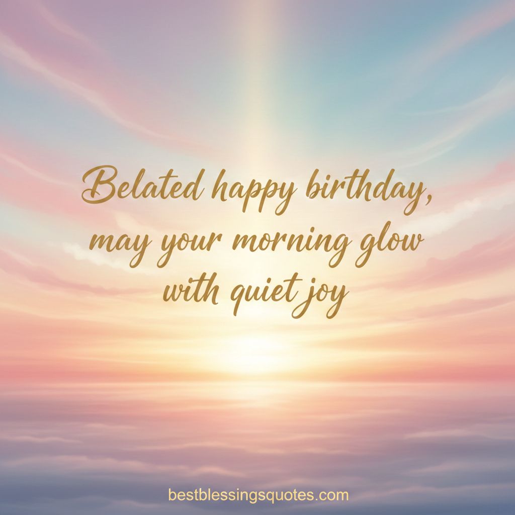 Belated Happy Birthday Blessings