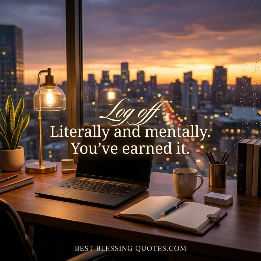 Good Evening Work Motivation Quote