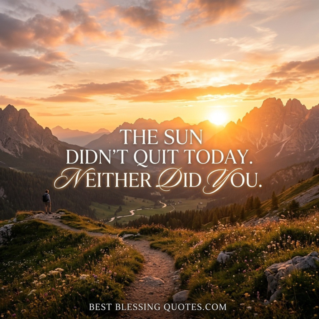 Inspirational Evening Success Quote